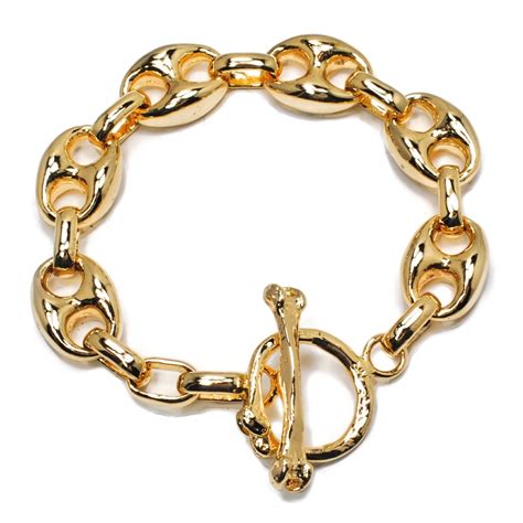 gucci sterling silver chain link bracelet|14k gold gucci link bracelet.